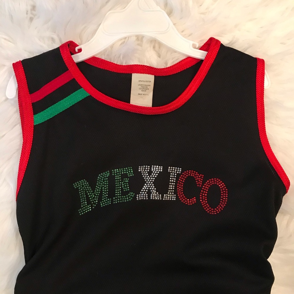 Kids Mexico Tank Top and Skort Set Sz 4 🇲🇽 - Picture 2 of 8